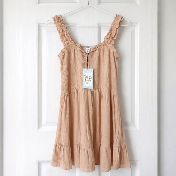 NWT Salty Lemon Blush Ruffle Dress | Vestido Verano - Picture 2 of 3